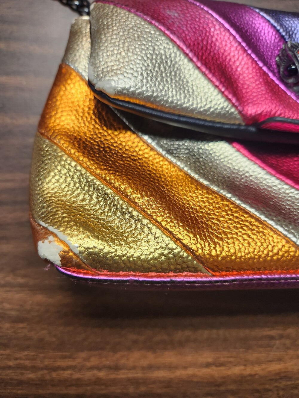Kurt Geiger Metallic Rainbow Bag Read Description - Picture 4 of 16